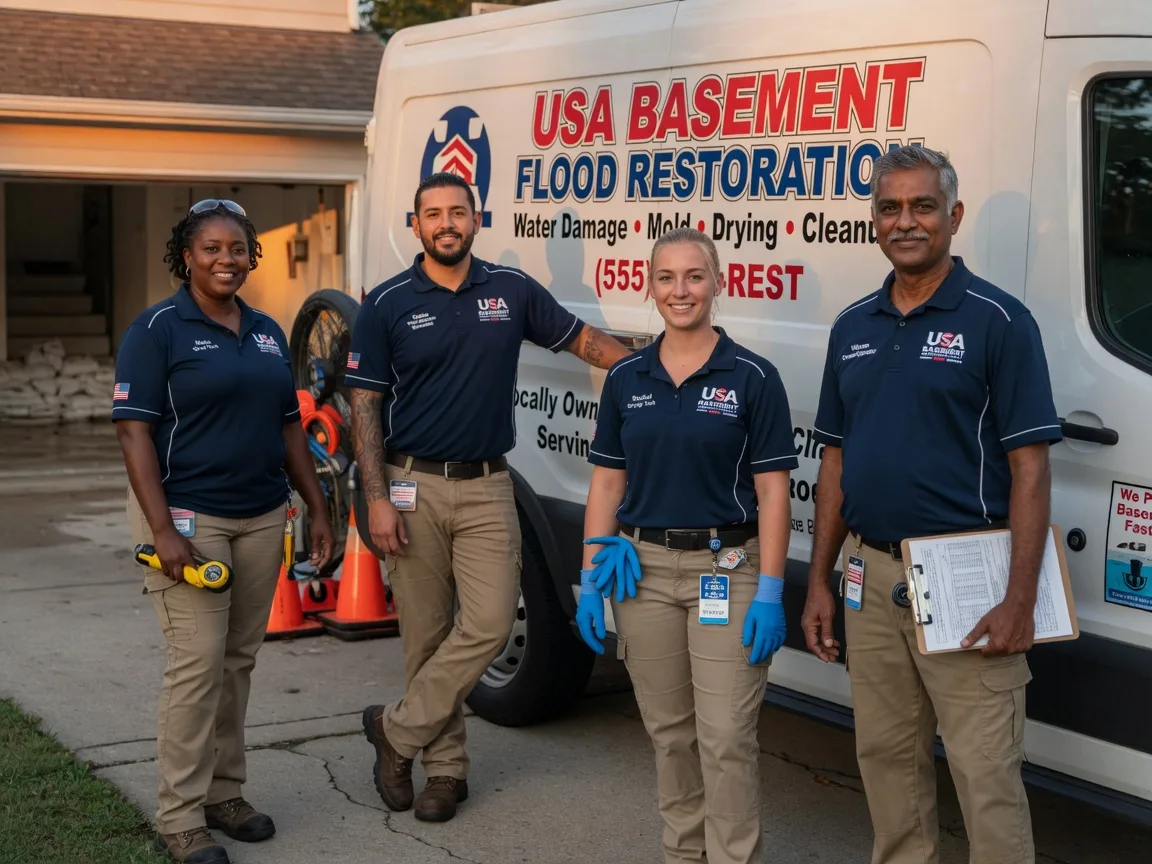 Basement Flood Cleanup company in Winslow, IL